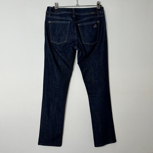 DL1961 Toni High Rise Cropped Jeans Dark Wash Crush Womens Size 26 - Picture 5 of 12